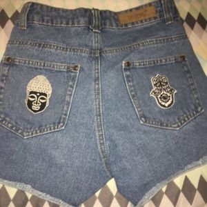 High waisted shorts